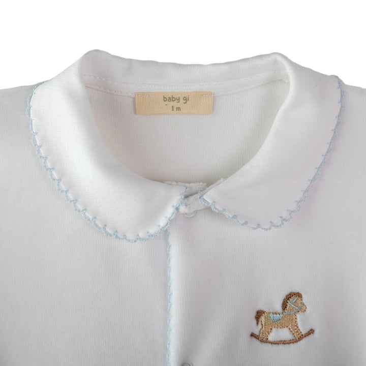 Babypakje rocking horse met bies (Lichtblauw) - Baby Gi