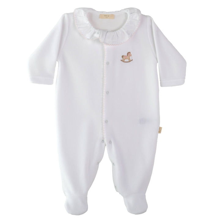 Babypakje rocking horse met bies (Lichtroze) - Baby Gi