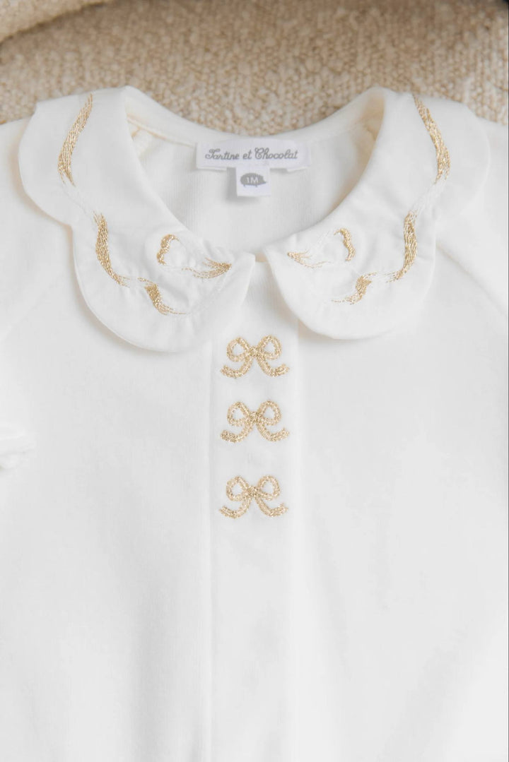 Babypakje strikken (ecru) - Tartine et Chocolat