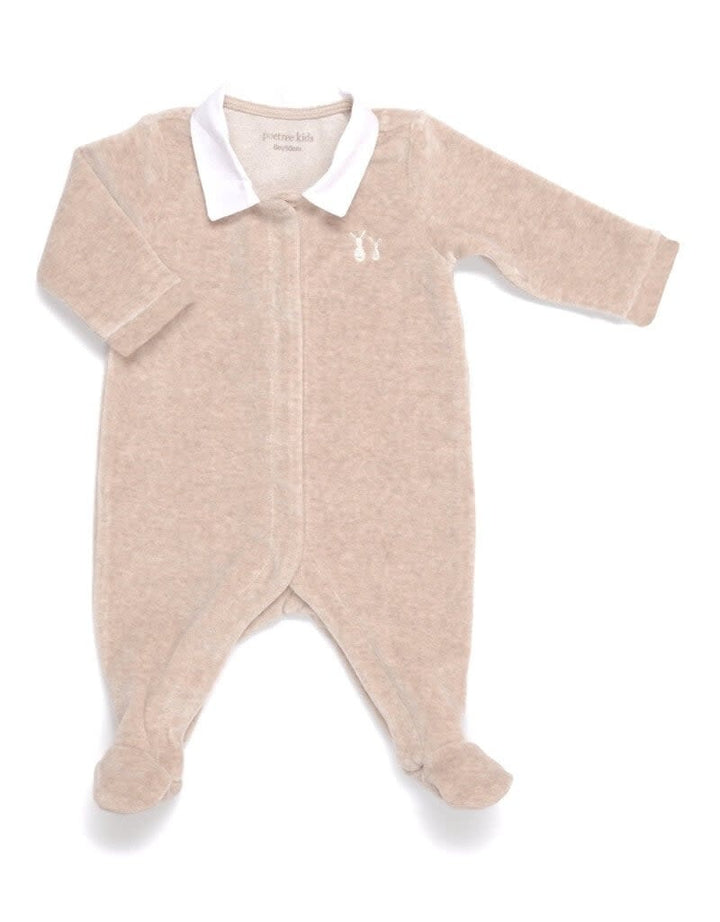 Babypakje velours (camel) - Poetree Kids