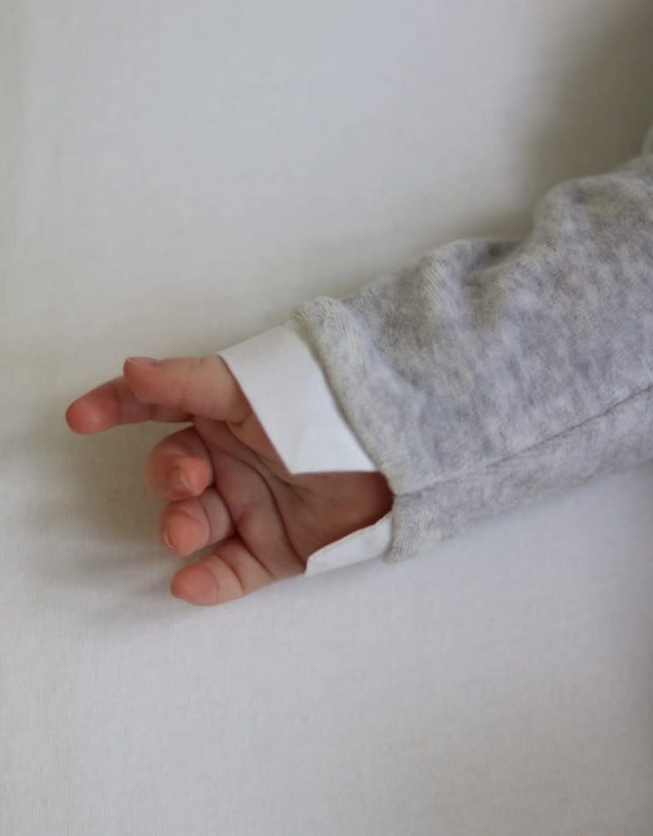 Babypakje velours (grijs) - Poetree Kids