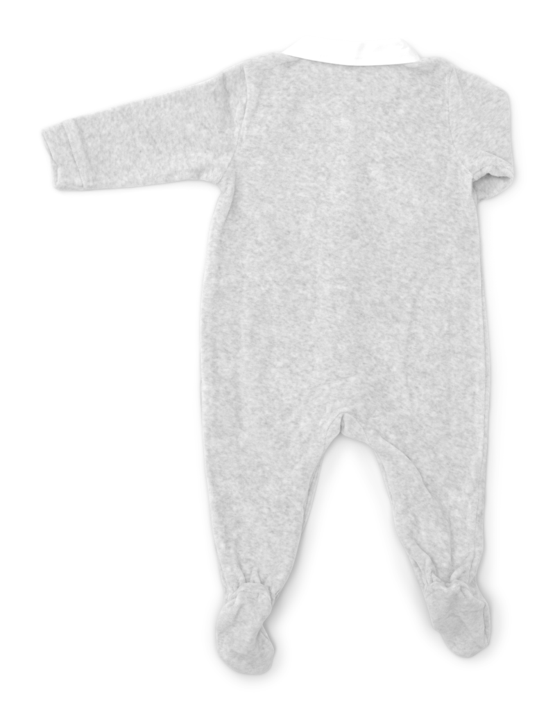 Babypakje velours (grijs) - Poetree Kids