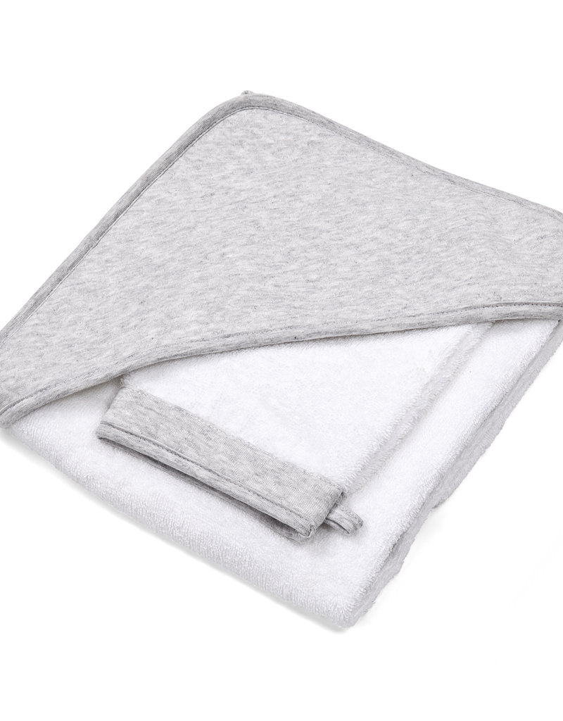 Badcape + washand Chevron (div. kleuren) - Poetree