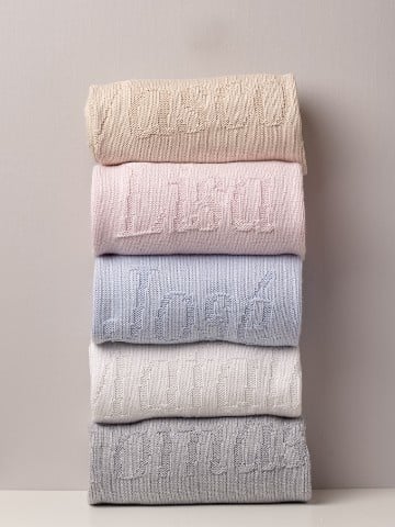 Deken Merino met naam - Little Mack