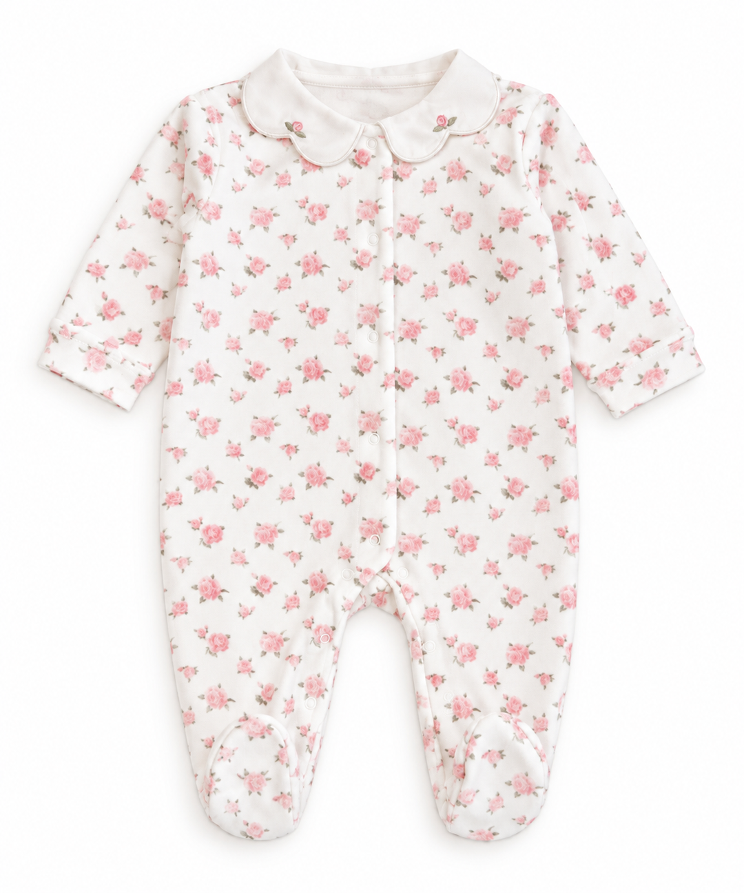 Pureté du Bébé babypakje met bloemetjesmotief | Personaliseerbaar