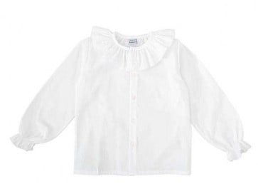 Blouse volant kraag - Babidu