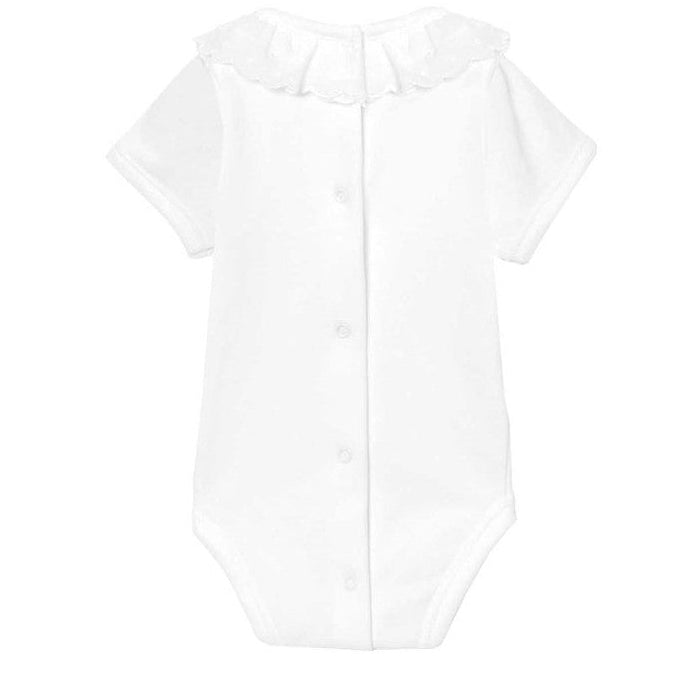 Romper popeline kraagje (korte mouw) - Babidu