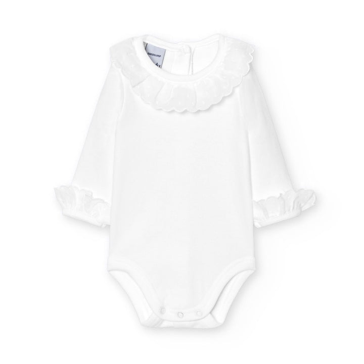 Romper Popeline kraagje & manchetten - Babidu