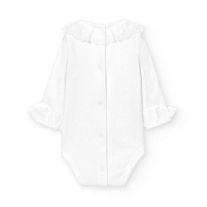 Romper Popeline kraagje & manchetten - Babidu