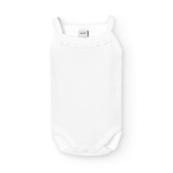 Body/Romper broderie ruche (wit) - Babidu