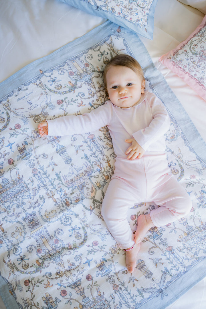 Carré Toile de Jouy Blue - Atelier Choux