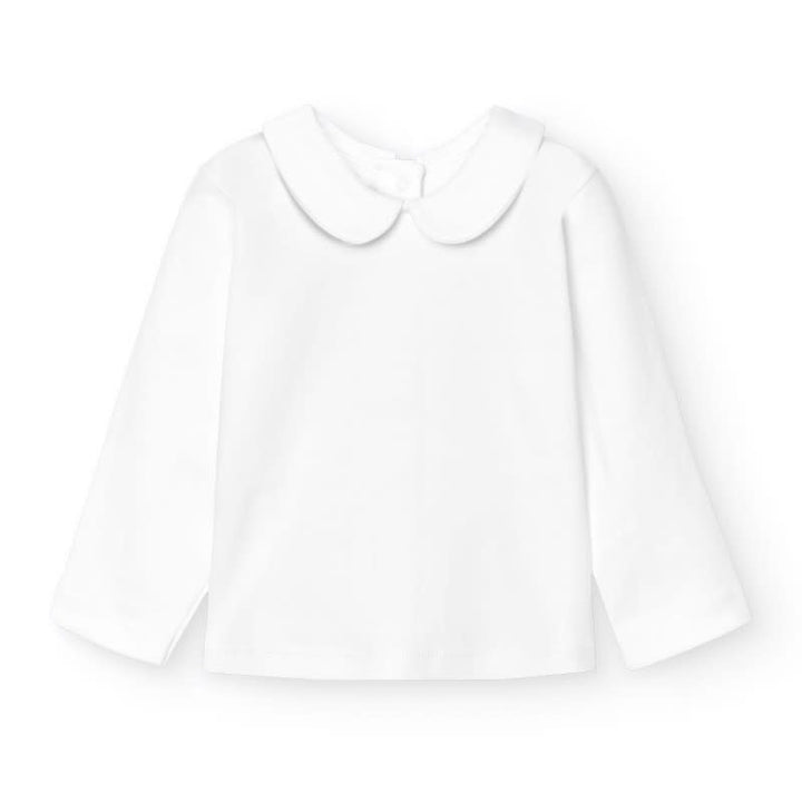 T-shirt met kraagje (lange mouw) - Babidu