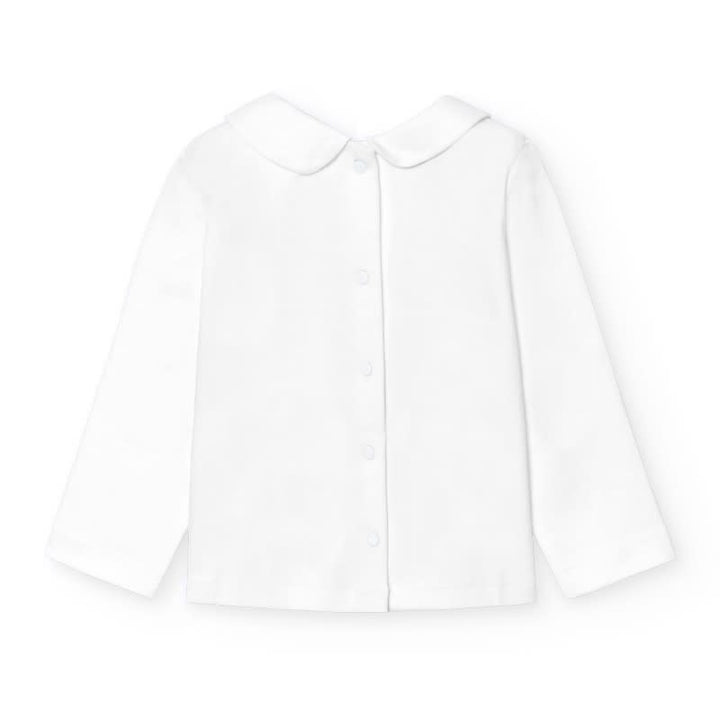 T-shirt met kraagje (lange mouw) - Babidu