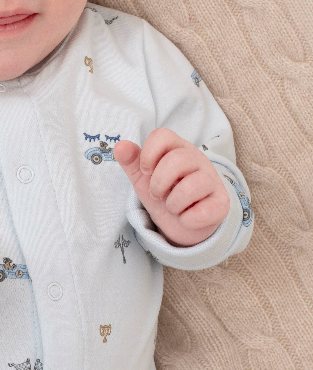 LIVLY Pima Katoenen Pyjama met Voetjes – Cars Print