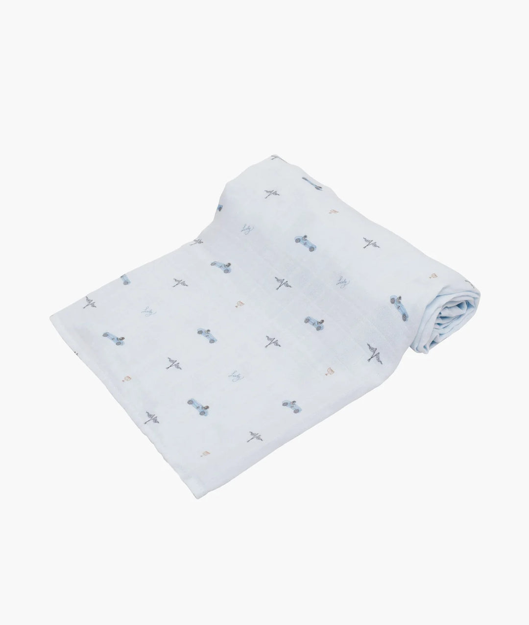 LIVLY Cars Swaddle – Lichtblauw 120 x 120 cm