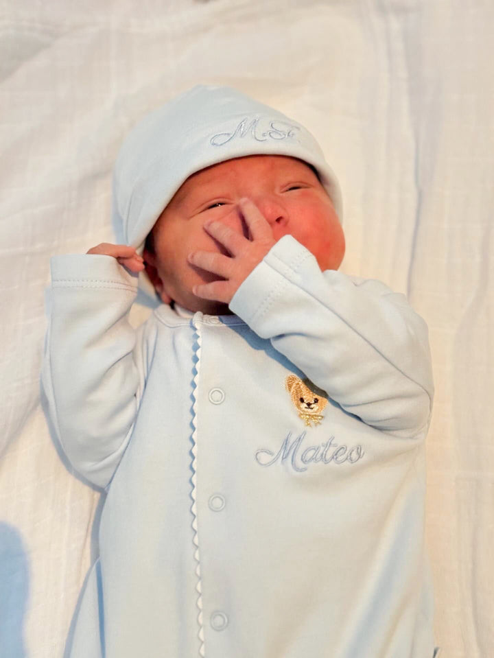 Babypakje Silhouette detail (lichtblauw) - Laranjinha