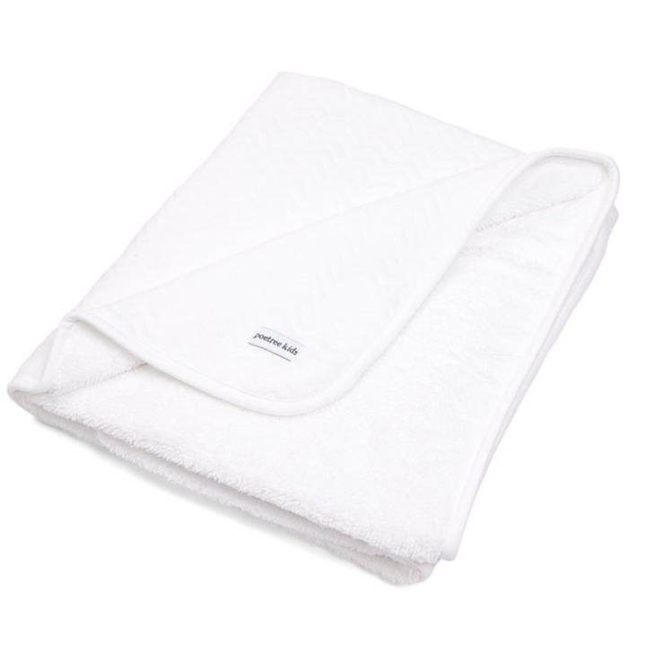 Wiegdeken gevoerd Chevron White - Poetree Kids