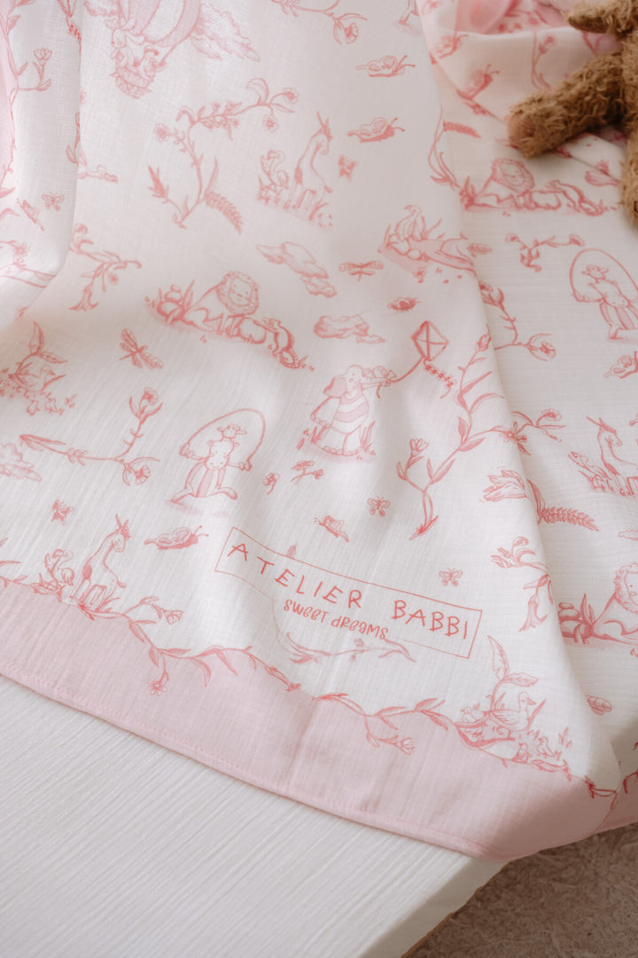 Atelier Babbi Toile de Jouy Hydrofiele Doek 70x70 cm