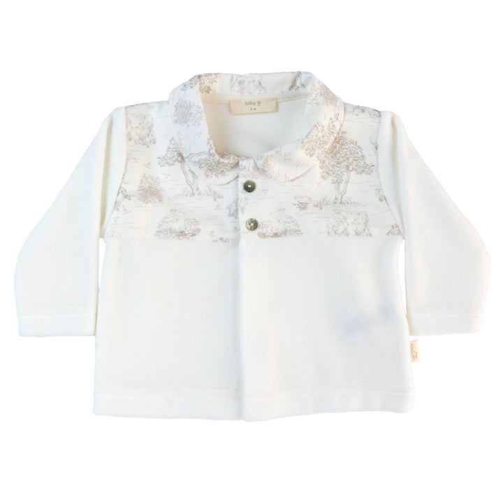 Set 2-delig toile de jouy (Ivoor/Beige) - Baby Gi