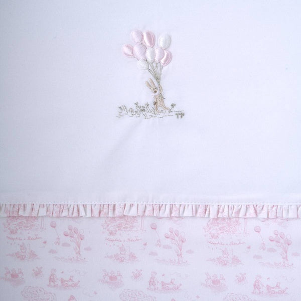 Donsovertrek + sloop Pink Garden Party (print) - Theophile et Patachou