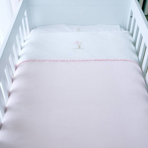 Donsovertrek + sloop Pink Garden Party - Theophile et Patachou