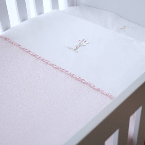 Donsovertrek + sloop Pink Garden Party - Theophile et Patachou