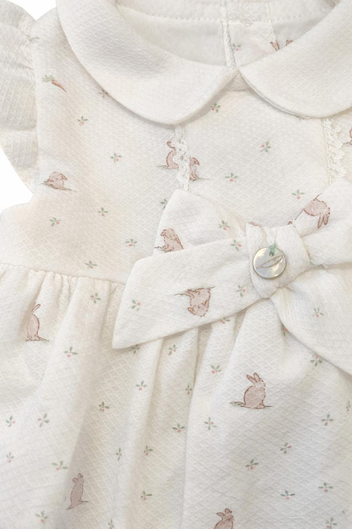 Jurkje met konijntjes en strik - Pureté du Bébé