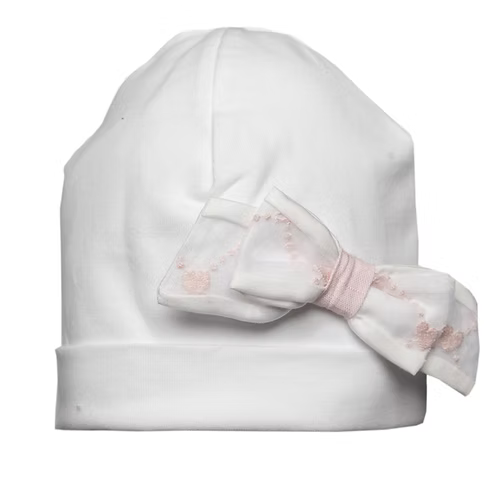 Babymutsje met strik – First (My First Collection)