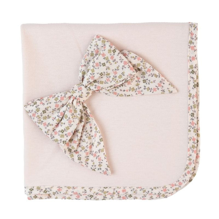 Spuugdoek bloemen (Peach pink) - Baby Gi