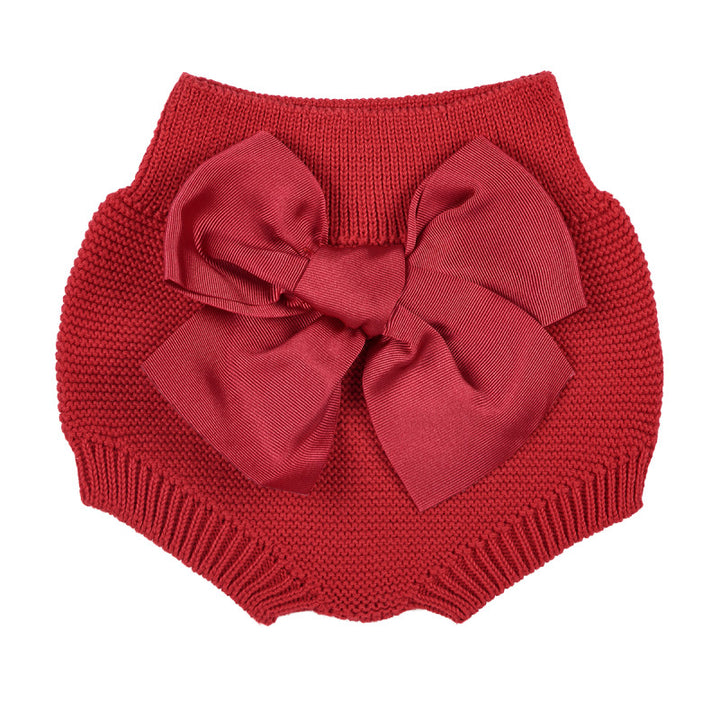 Condor Garter Stitch Bloomer met Grosgrain Strik