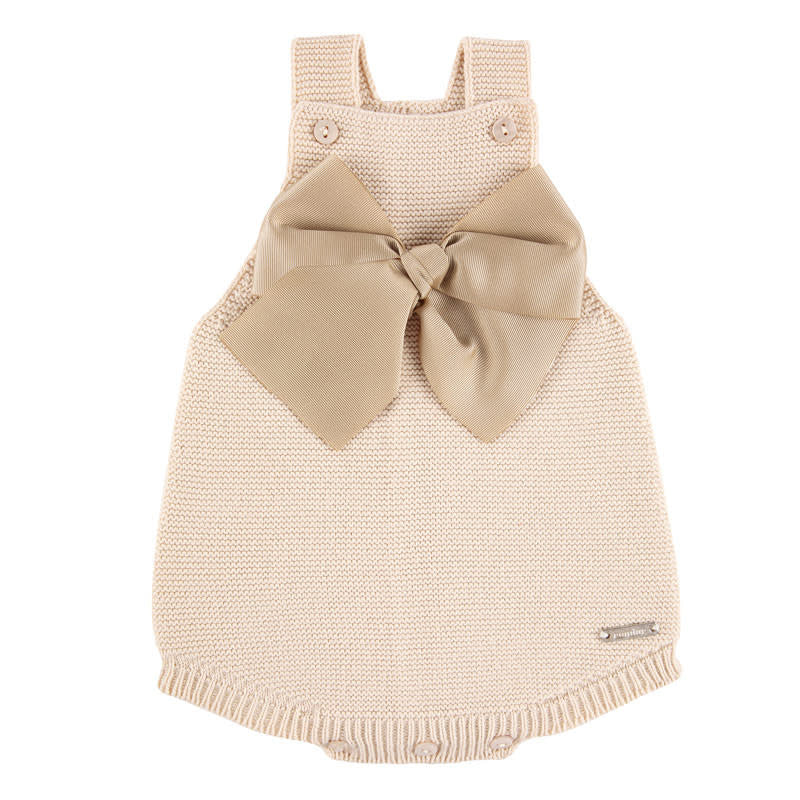 Shortie garter stitch + bow - Condor