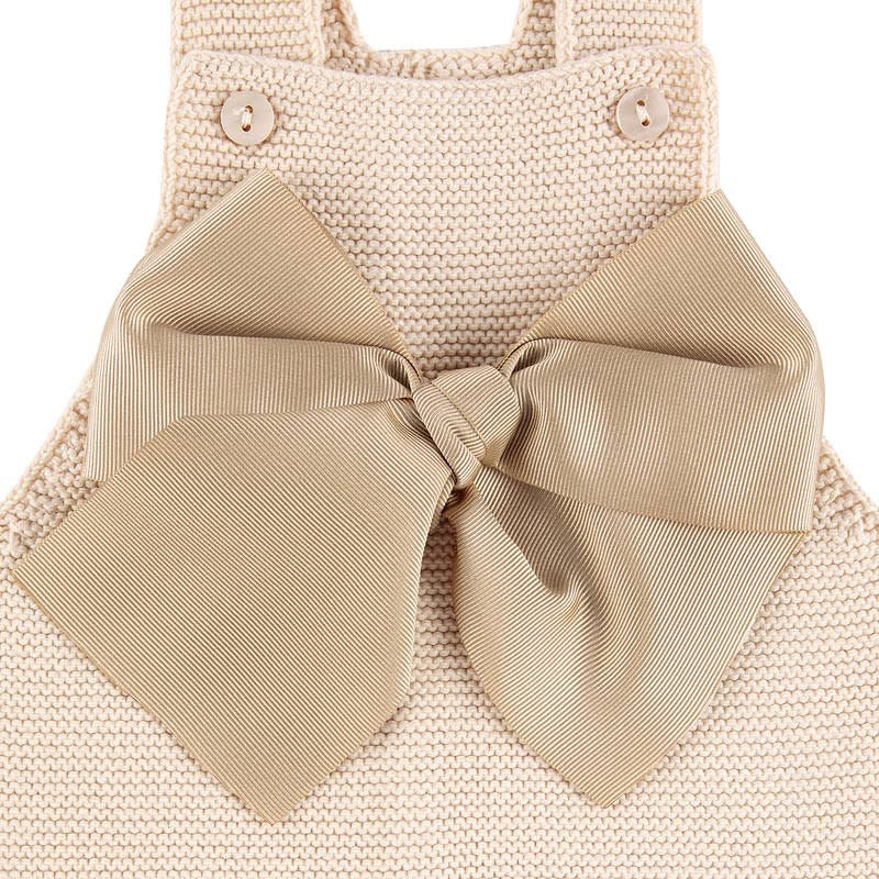 Shortie garter stitch + bow - Condor