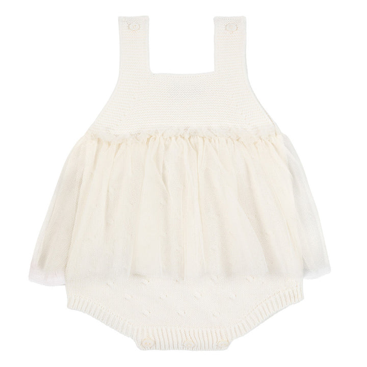 Romper Garter Stitch Tule - Condor
