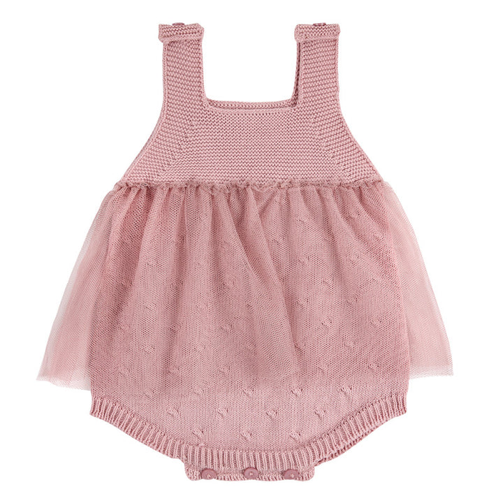 Romper Garter Stitch Tule - Condor