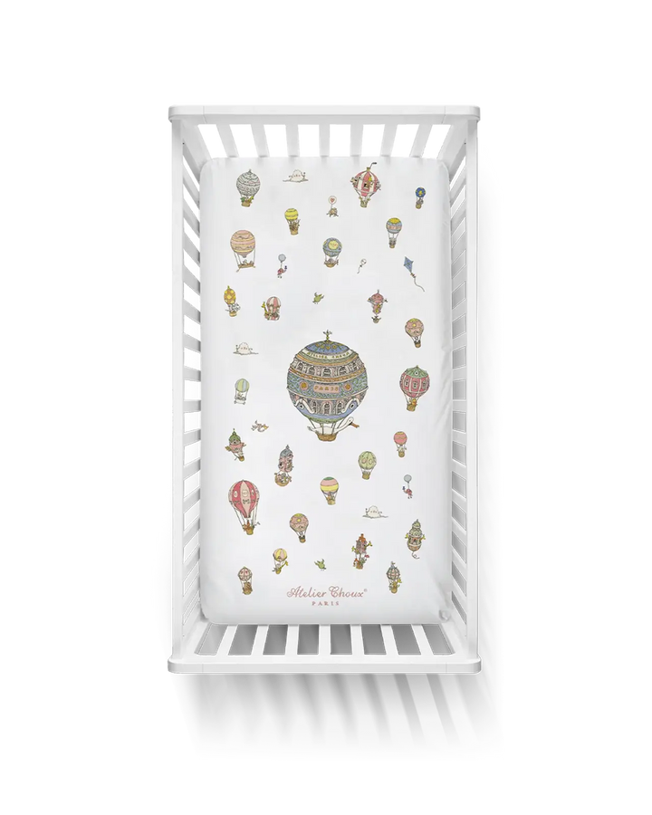 Hoeslaken Fitted Sheet Hot Air Balloons - Atelier Choux