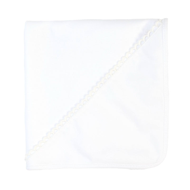 Hydrofiel met bies  (wit) - Baby Gi