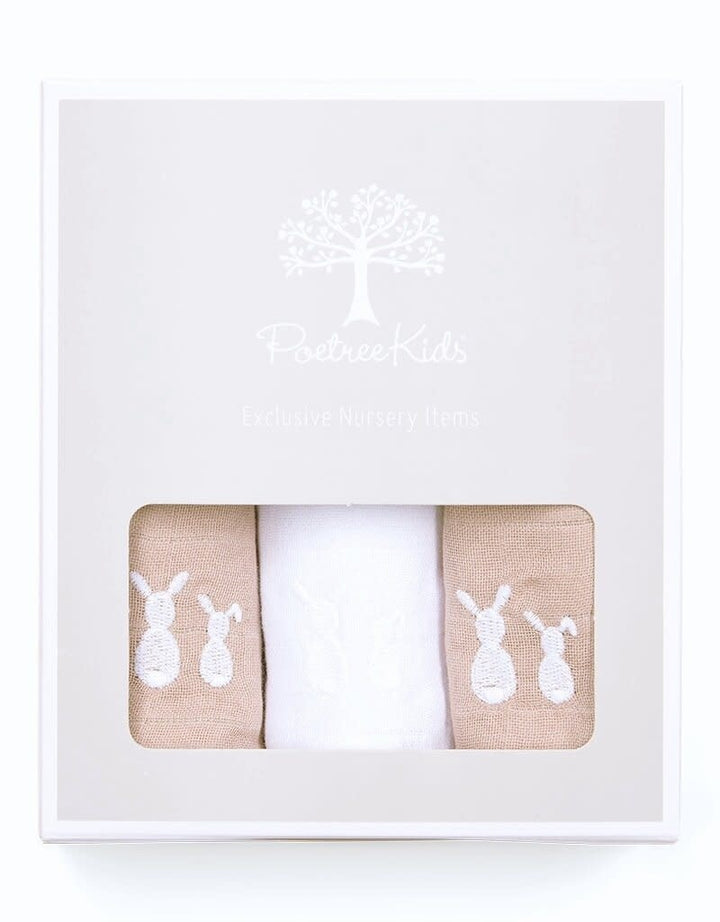 Hydrofiele doekjes 3 stuks (div. kleuren) - Poetree