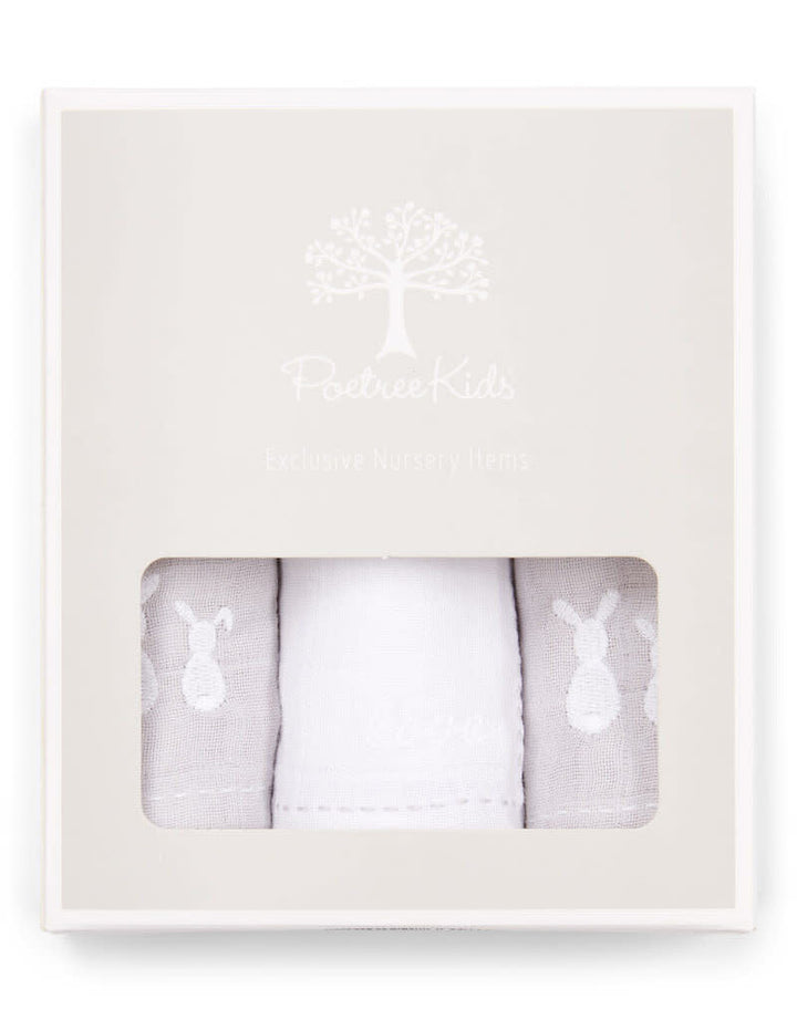 Hydrofiele doekjes 3 stuks (div. kleuren) - Poetree