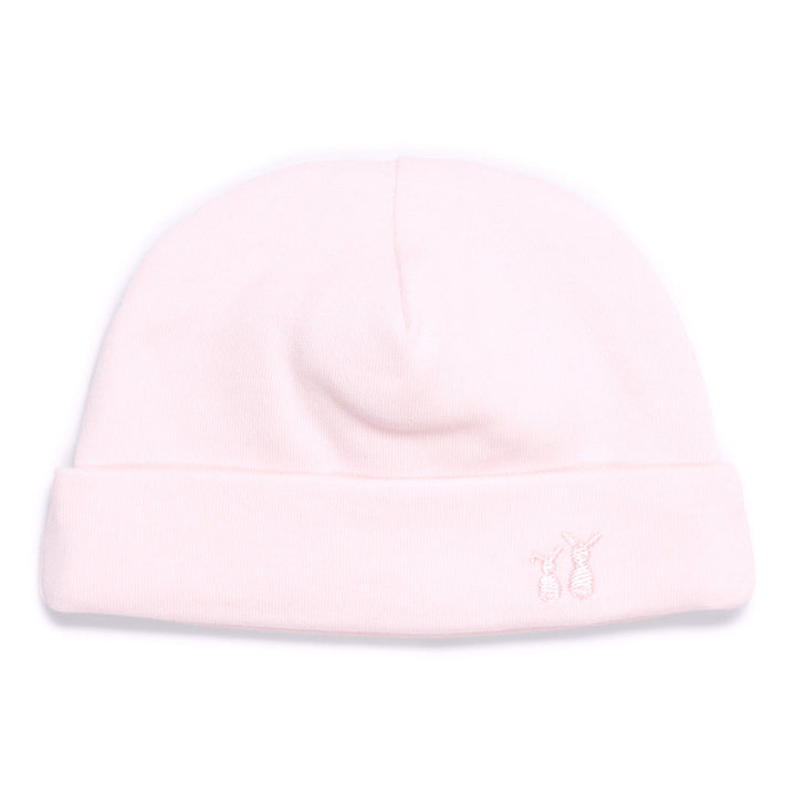 babyroze jersey katoen mutsje met konijntjes van Poetree Kids