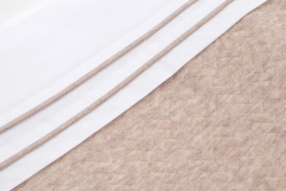 Ledikant deken Chevron Light Camel - Poetree Kids