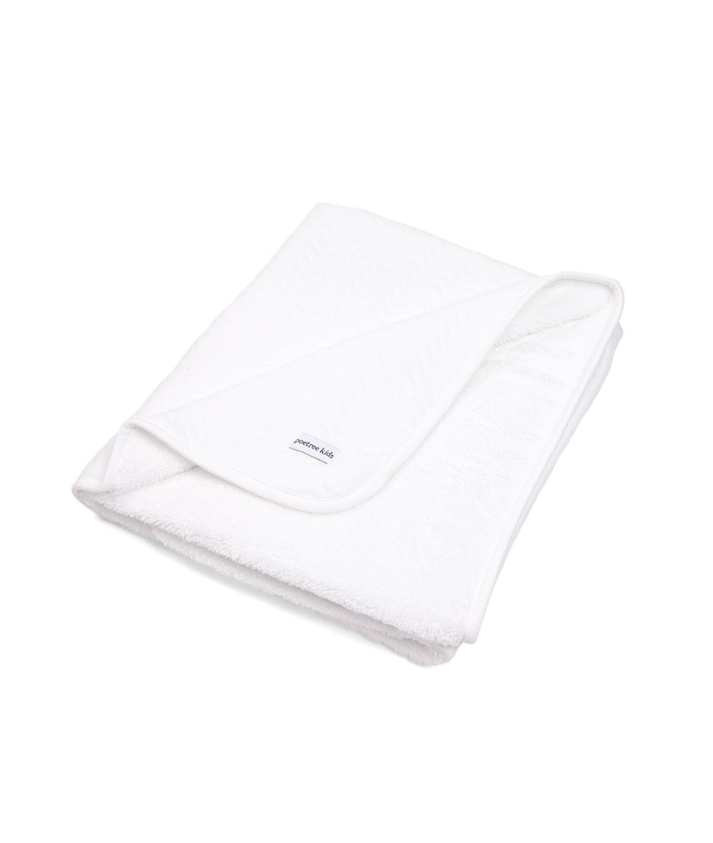 Ledikant deken Chevron White - Poetree Kids