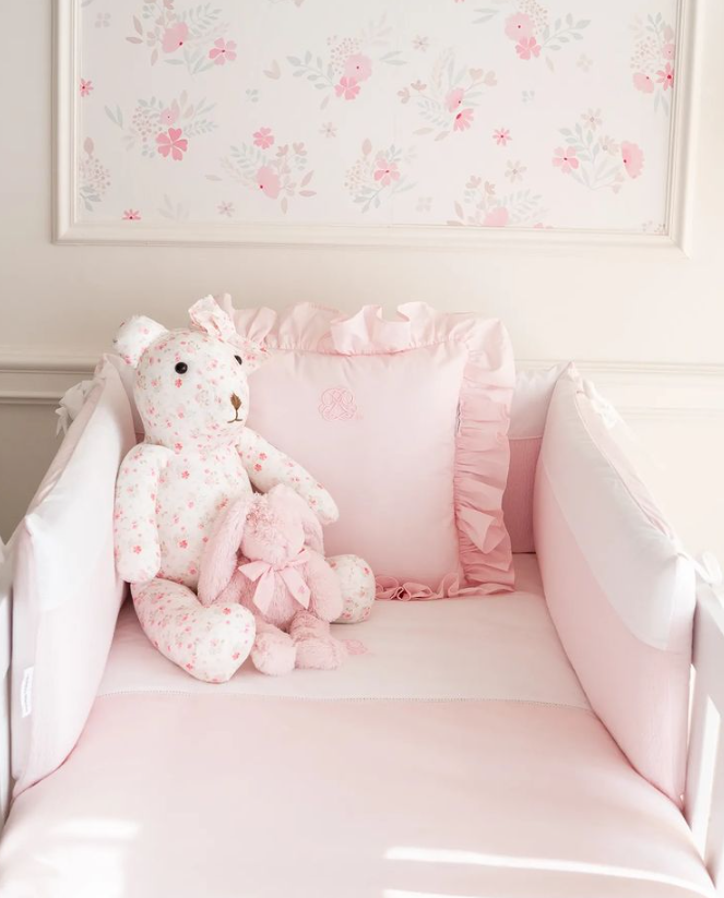 Ledikant donsovertrek + sloop Cotton Pink - Theophile et Patachou