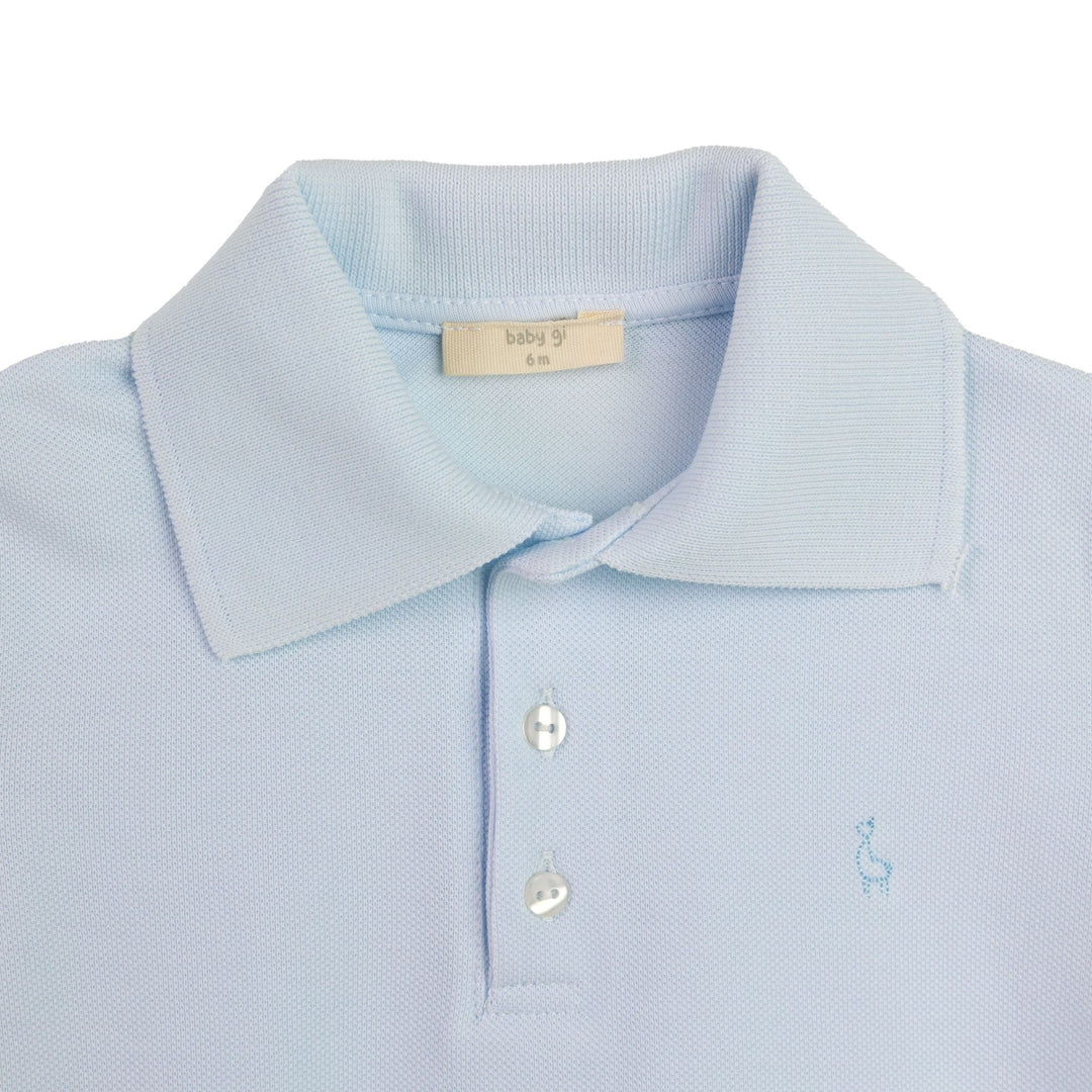 Polo korte mouw (lichtblauw) - Baby Gi