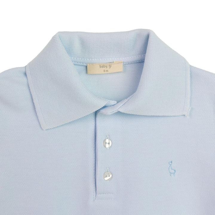 Polo korte mouw (lichtblauw) - Baby Gi