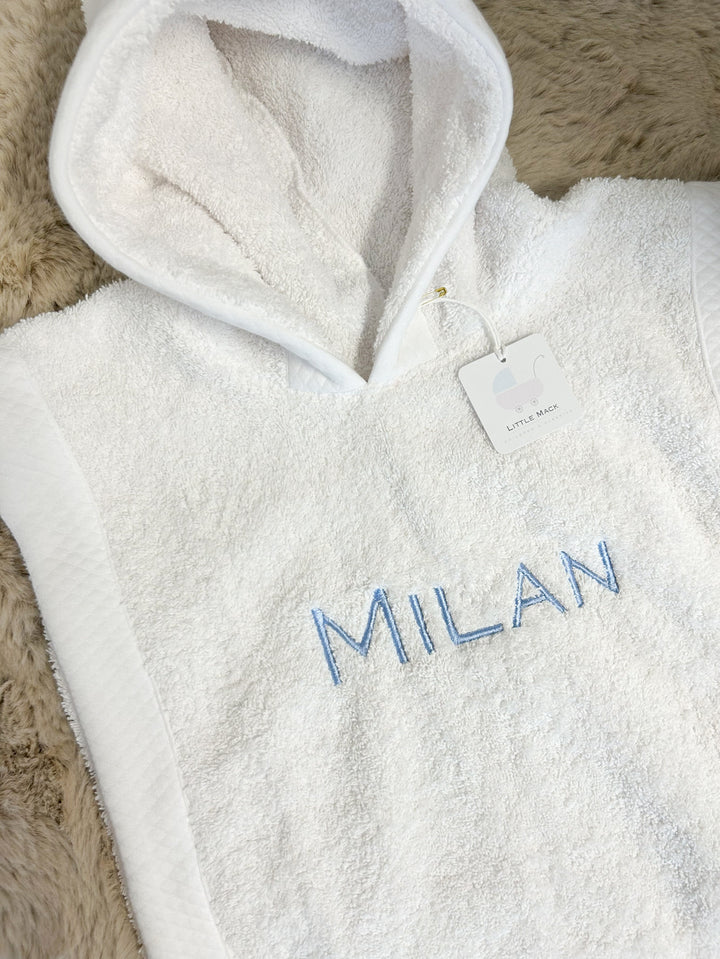 Poncho met naam (div. kleuren) - Little Mack