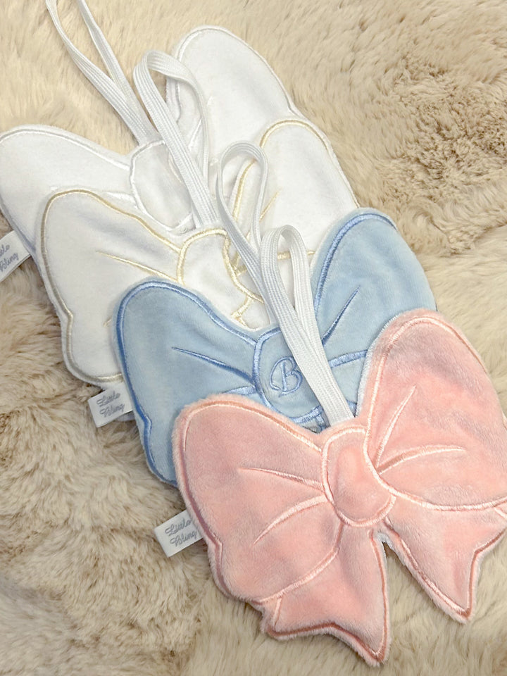 Speendoek bow + initiaal (div. kleuren) - Little Mack