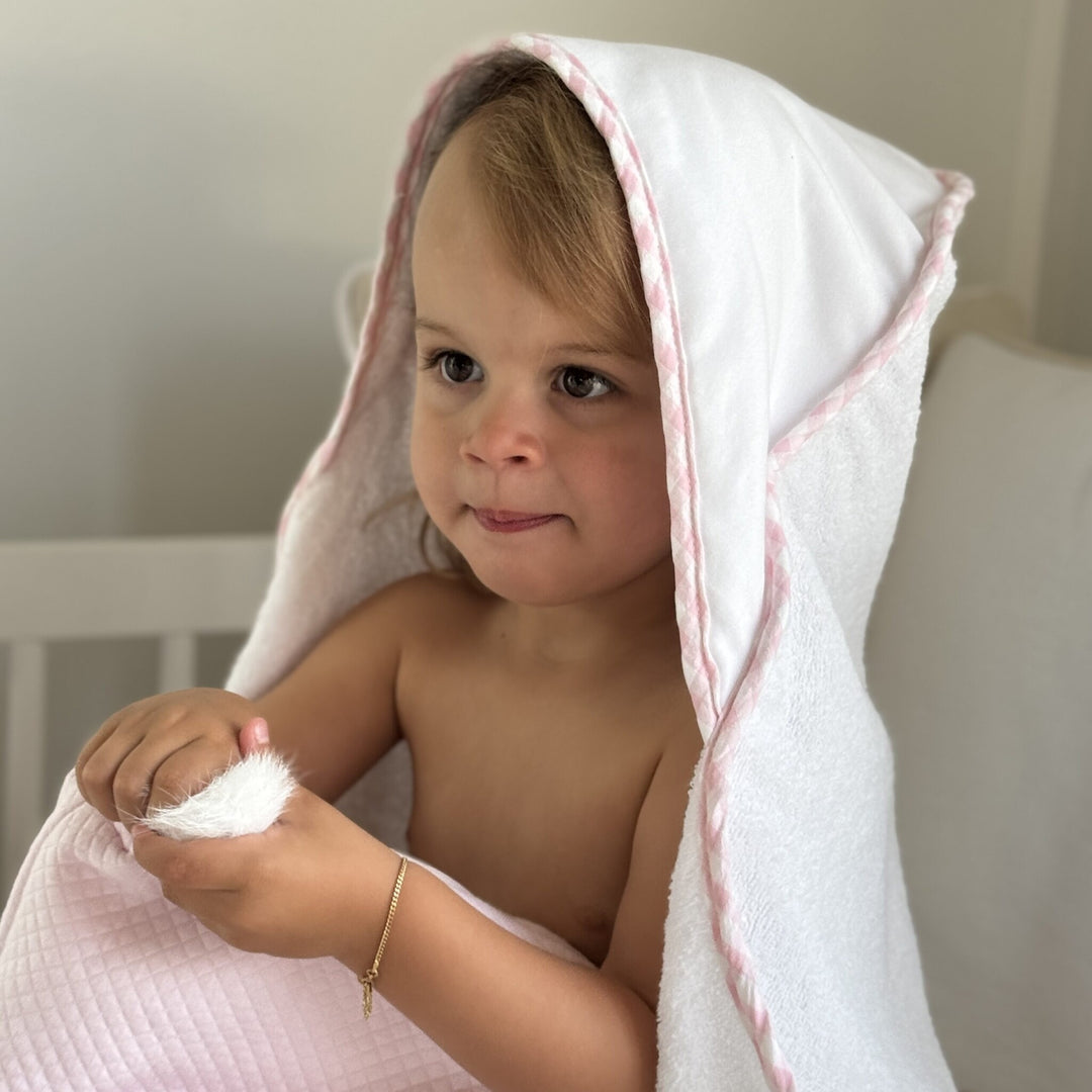 Badcape Vichi met bies (div. kleuren) - Little Mack