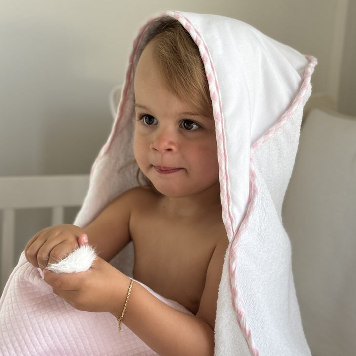 Badcape Vichi met bies (div. kleuren) - Little Mack