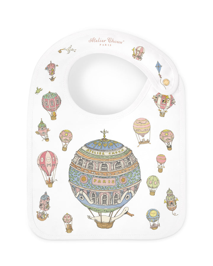 Satin Bib Hot Air Balloons - Atelier Choux