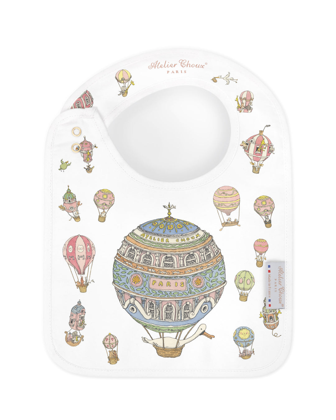 Satin Bib Hot Air Balloons - Atelier Choux